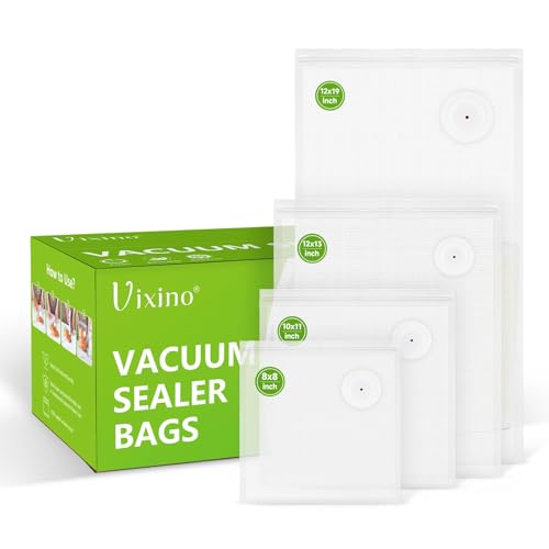 Reusable Food Vacuum Sealer Bags Set 40 pcs - 4 Sizes BPA-Free for Sous Vide & Meal Prep (Variation: 40/40 Bags – 4 Sizes)
