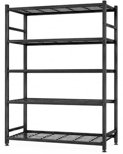 36.4" W Storage Shelves, 5-Tier Metal Shelving Unit with Leveling Feet