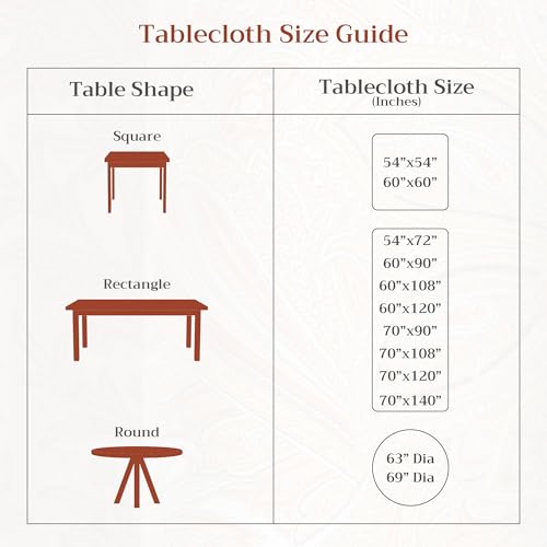 Maison d' Hermine Table Cloth Square Reusable 100% Cotton 54"x54"