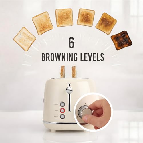 Nostalgia Classic Retro 2-Slice Toaster- Vintage Design- Enamel