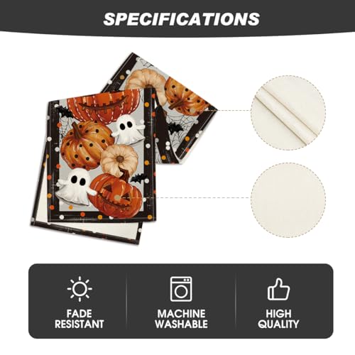 Artoid Mode 210 GSM Table Runner 13 x 90 Inch - Black/Beige, Polyester