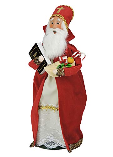 Byers' Choice Saint Nicholas ZEMP70X Christmas Caroler Figurine