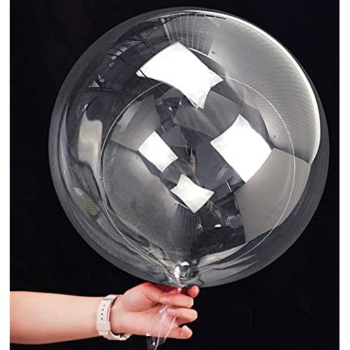20 Inch Bobo Balloons Bubble Balloons, 10 Pcs Clear Bobo Balloon, Large Transparent Bubble Balloon for Christmas Wedding Birthday Party Decoration