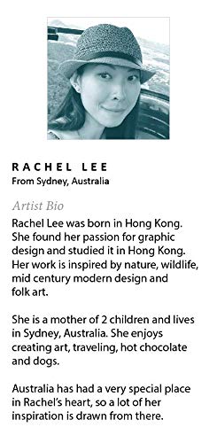 Kate and Laurel Sylvie Giraffe Love Framed Canvas Wall Art by Rachel Lee of My Dream Wall, 18x24 Natural, Adorable Safari Animal Art for Wall