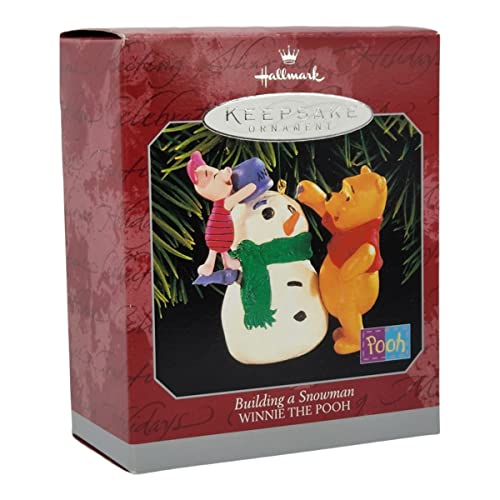 Hallmark Winnie the Pooh Snowman Keepsake Ornament 1998 QXD4133