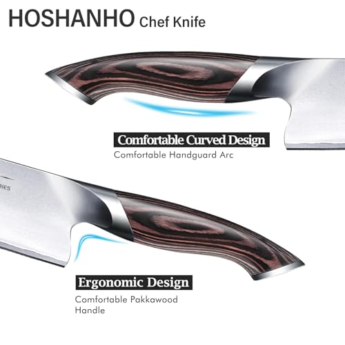 8-Inch Japanese High Carbon Steel Chef's Knife - Ultra Sharp, Non-Slip Handle
