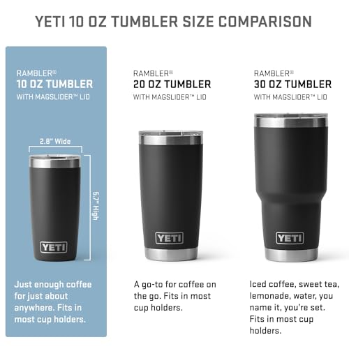 YETI Rambler 10 oz Tumbler Tropical Pink - Stainless Steel Insulated Cup with MagSlider Lid