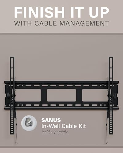 Tilting TV Wall Mount for 37-80 Inch Screens Up to 130 lbs, Universal Fit
