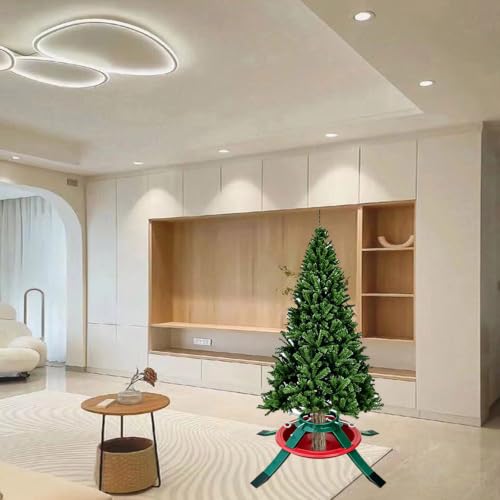 Big Metal Christmas Tree Stand for Real Trees Up to 8 Feet Tall - Larchart
