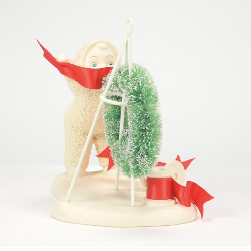 Department 56 Snowbabies Christmas Jubilee Wreath Topper Figurine, 4.72"