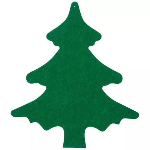 Large Christmas Tree Cutouts for Holiday Kids Crafts - Felt Shapes - 12 Inches - 2 Count