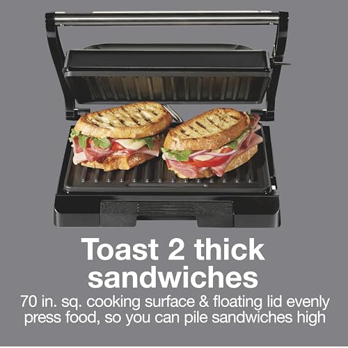 Proctor Silex Panini Press & Grill Compact Upright Storage - Sandwich Maker