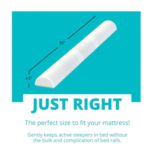 Toddler Bed Bumper Guard - Soft Foam Safety Bed Rail for Twin Full Queen King - 2 Pack