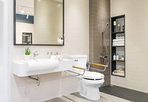 2 Inch Raised Toilet Seat for Seniors Elongated, White, Discreet & ADA Compliant - Variation of THIS listing