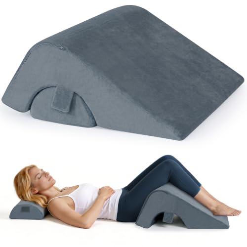Ganondorf Knee Pillow for Back Sleeping, Leg Support Wedge with Removable Cover