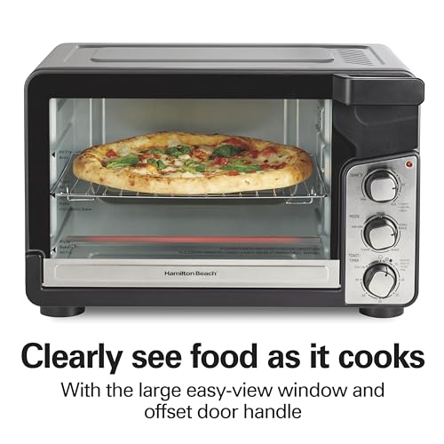Hamilton Beach XL Toaster Oven with Air Fryer, 6-Slice Capacity, Black Stainless