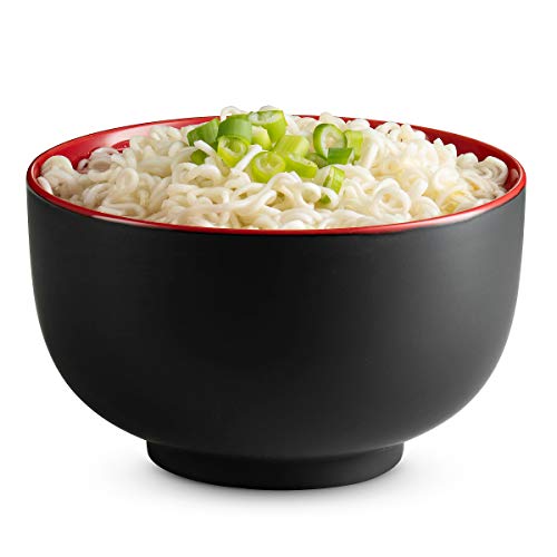KooK Ramen Bowl, Japanese Bowls, Noodle Large Soup Ceramic, Capacity,