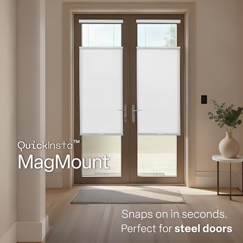 Regal Estate Magnetic Top Down Bottom Up Cellular Shade - White 25x72 in (Magmount TDBU Variant)