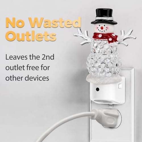 DORESshop Snowman Christmas Night Light 1 Pack RGB Dusk to Dawn Kids Bedroom Decor