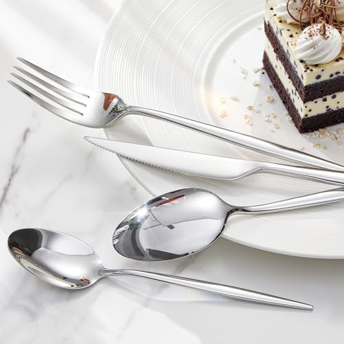 18/10 Silverware Set for 4, 20 Piece Stainless Steel Flatware Cutlery