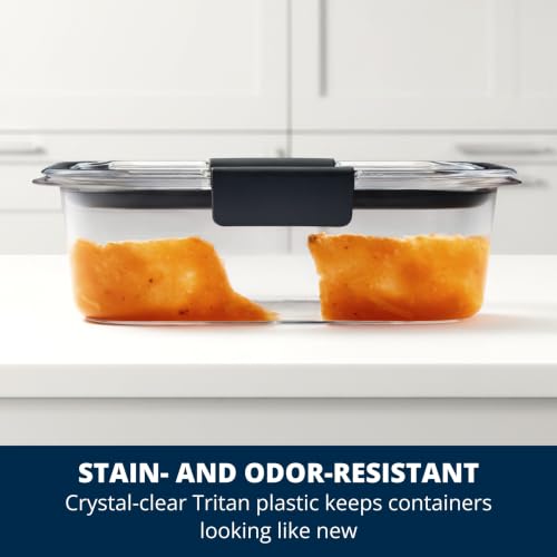 6-Piece Rubbermaid Brilliance Food Storage Containers Set - Airtight Leak-Proof BPA-Free