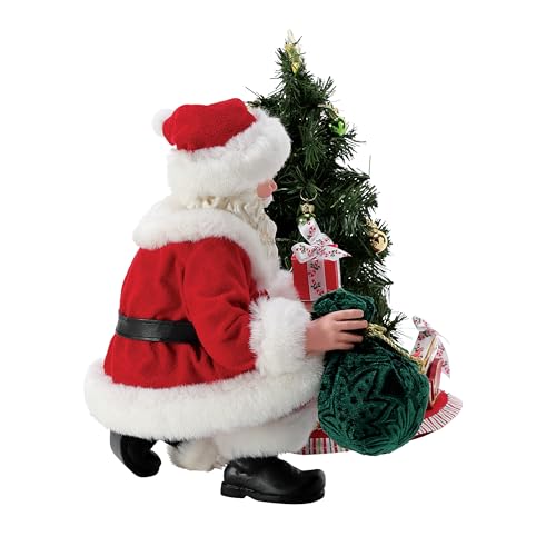 Department 56 Christmas Santa Figurine Set with Lights - 9.5 Inch Holiday Decor