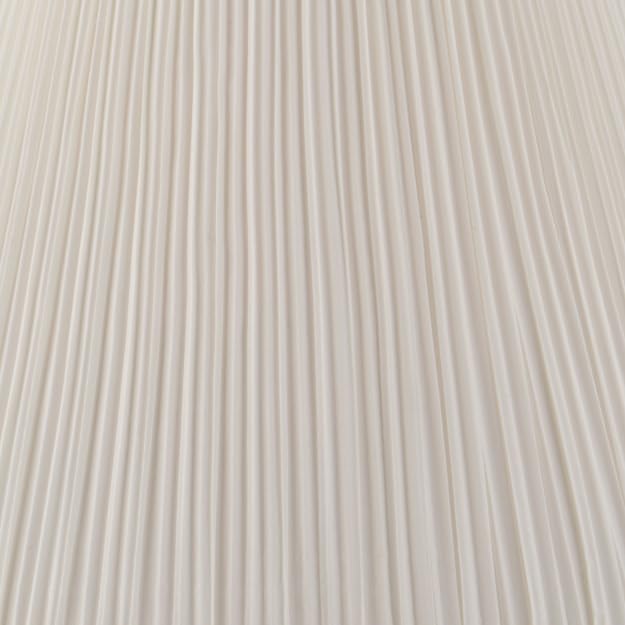 Empire Spider Lamp Shade - Pleated White Hardback 7x13 Inch, Aspen Creative