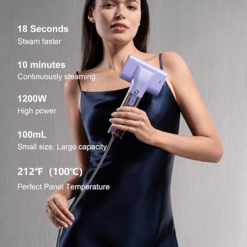 G10 Portable Clothes Steamer - Handheld Travel Garment Steamer Lavender