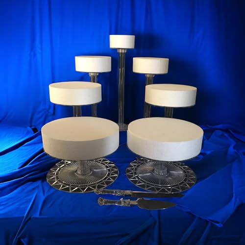 7-Tier Acrylic Wedding Cake Stand Set - Heavy Duty Dessert Display for Parties & Events