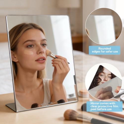 16 Pack Shatterproof Acrylic Mirror - Freestanding Table Mirrors Bulk Variation 16
