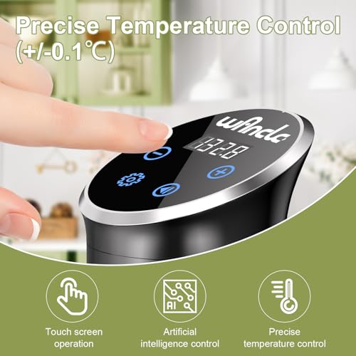 1100W Sous Vide Cooker with Precise Temperature Control IPX7 Waterproof Compact Design