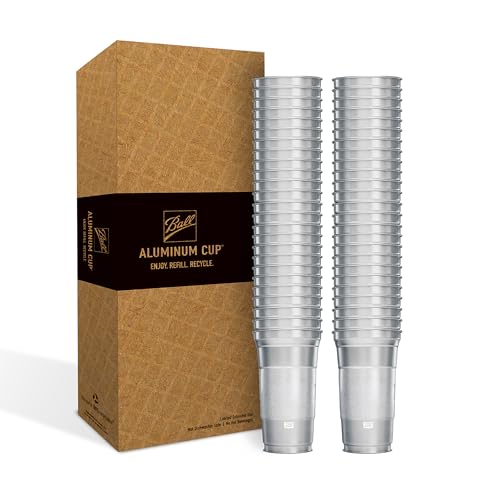 Top Cup Aluminum Party Cups, Stealth Design, 12oz, 50 Count