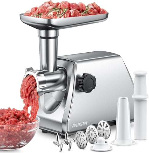 Electric Meat Grinder & Sausage Maker - Medium - Heavy Duty Stainless Steel