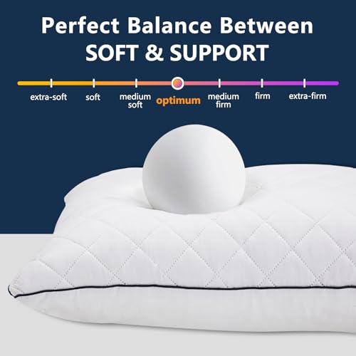 1 MIDDLE ONE White Body Pillow 20x60 Inch Memory Foam Full Support for Side Sleepers