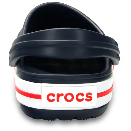 Crocs Kids Crocband Clogs Toddler Navy/Red - Lightweight Sporty Clogs for Kids