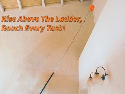 30 Ft High Reach Duster Kit with 24 Ft Extension Pole for High Ceilings