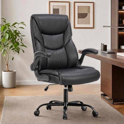 Sweetcrispy Inky 1-Pack Gaming Computer Desk Chair with Lumbar Support & PU Leather