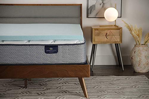 Serta ThermaGel King 2-Inch Gel Memory Foam Mattress Topper - Cooling & Pressure Relief
