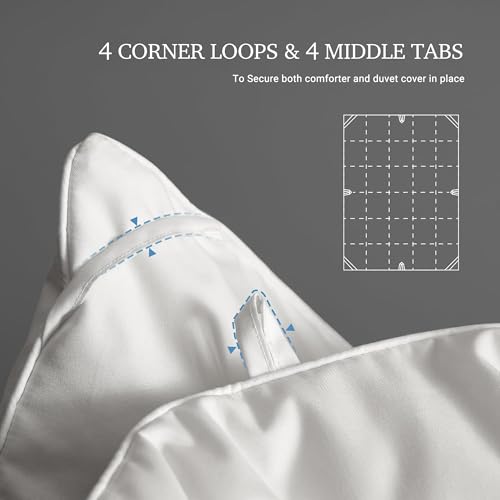 All Season King Size Goose Feather Down Fiber Comforter - Hotel Grand