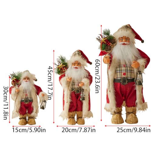 Eforcase Red 45cm Santa Claus Christmas Decoration Standing Figurine