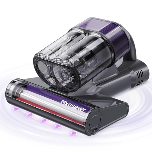 Gray Mattress Vacuum Cleaner with UV-C Light & 18KPa Suction - Deep Fabric Cleaning