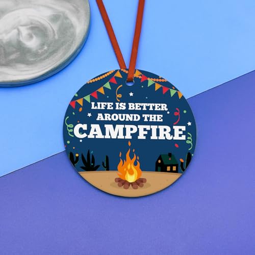 Camping Christmas Ornaments for Men Women Camper Holiday Decor Gift