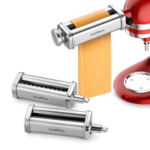 Pasta Maker Attachment for KitchenAid Stand Mixer - 3-in-1 Pasta Roller Cutter Set