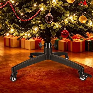 Heavy Duty Rolling Christmas Tree Stand with Wheels for 7-10 ft Artificial Trees