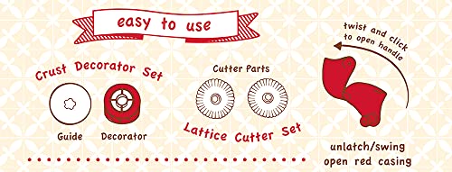Talisman Designs Pastry Wheel Decorator & Cutter Set 3x3.5x3 Inches Kitchen Baking Tools