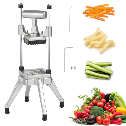 Commercial Vegetable Chopper 1/4 Inch Stainless Steel Dicer - Manual Food Cutter