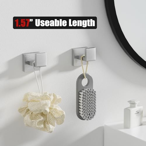 Brushed Nickel Bathroom Accessories Set - 10 Pieces with Towel Bars & Hooks - Variation of THIS listing