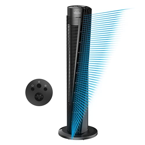 41-Inch Oscillating Tower Fan with Remote Control, Quiet Operation, 4 Speed Settings