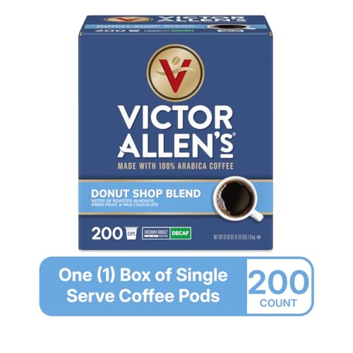 Decaf Donut Shop Blend Coffee Pods - 200 Count, Medium Roast for Keurig