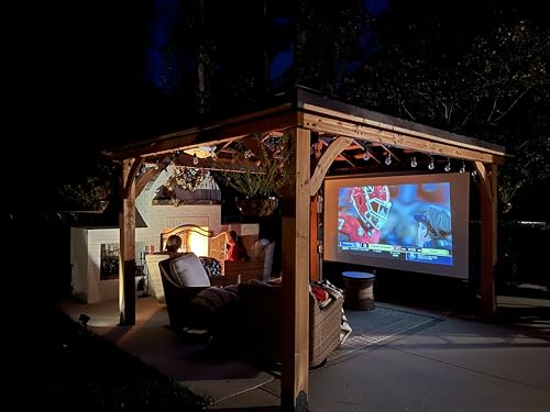 100-Inch Manual Pull-Down Projector Screen 16:9 HD 4K 8K Ultra HDR Home Theater